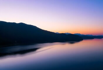 Obraz premium sunrise over the lake