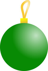 Green ball decoration Christmas party 