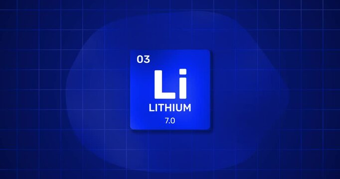 chemical element lithium background