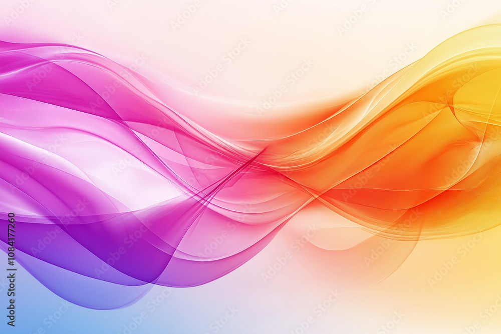 Aufkleber abstract background with waves colorful background