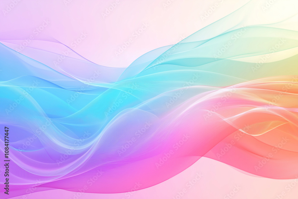 Poster abstract background with waves colorful background
