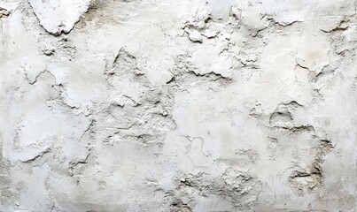 Obraz premium White concrete wall showing signs of weathering and cracking background