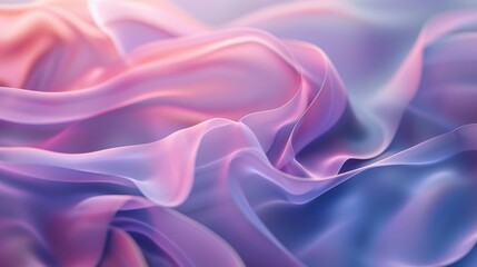 Fototapeta premium Wallpaper Pastel colored fabric flowing in the wind, creating a beautiful abstract background