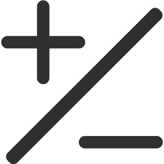 Obraz premium math symbol icon
