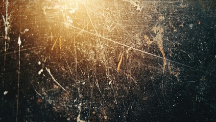 Obraz premium Abstract Background with Dust and Scratches on Glass, Lens Flare, and Vintage Film Grain Texture