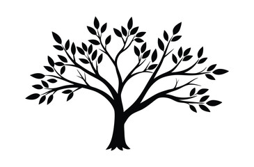 Obraz premium Minimalist Tree Branch Illustrations – Natural and Silhouette Design