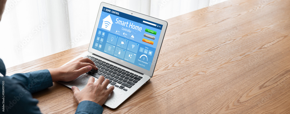 Poster smart home technology, centric remote control system with digital dashboard for air conditioning, sa