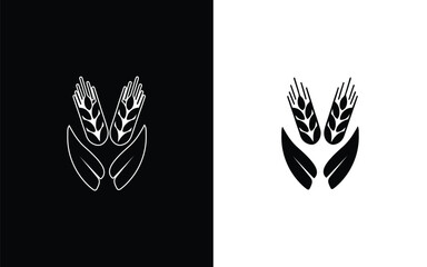 illustration of an background with wheat