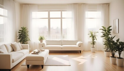 Fototapeta premium Illustration of the living room interior