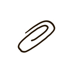 Obraz premium Simple Paperclip Line Art