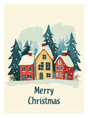 Fototapeta premium Old-Time Christmas Postcard
