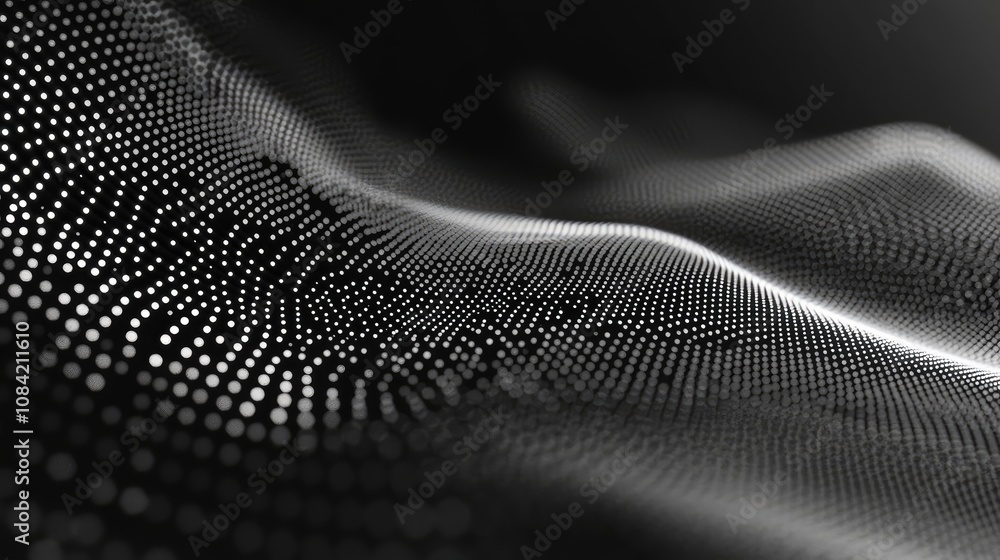 Poster tiny abstract dots in a seemingly random pattern, creating a minimal dotted texture.