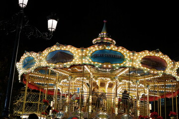 Parisian carousel in Vigo, Christmas