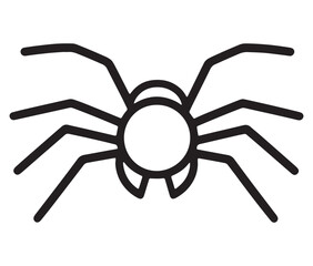 Cute ant isolated on white background, Ant icon silhouette vector 