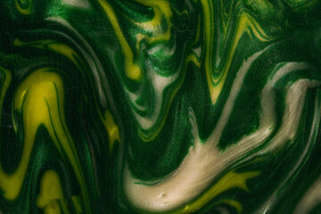 The surface of the sugar that is boiled and colored