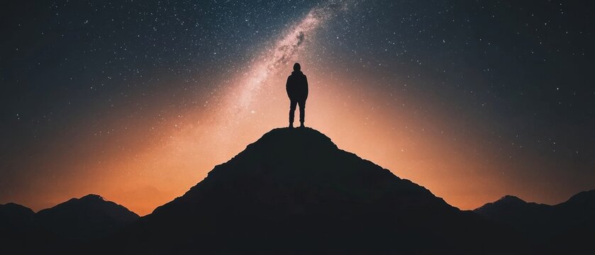 Adventurous spirit daring to think differently surreal cosmic scene futuristic landscapes embracing risk bold journey beyond limits