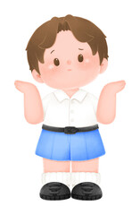 Fototapeta premium Thai Student question
