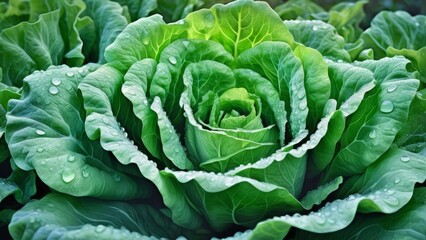 Fototapeta premium cabbage in the garden