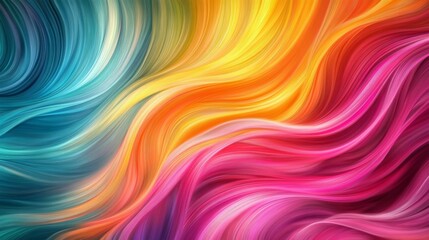Obraz premium Abstract Swirling Colors: Vibrant Digital Art
