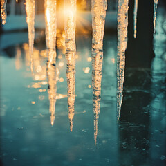 icicles on the roof