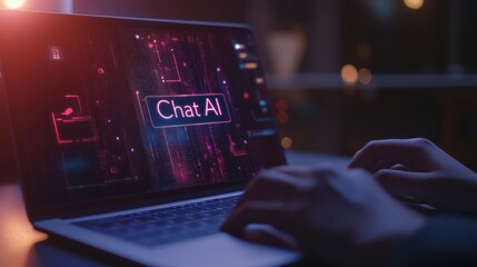 The Laptop Displaying Chat AI