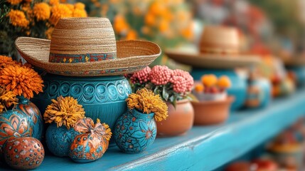 Hispanic shopping for holidays, focusing on festive decorations and traditional gifts