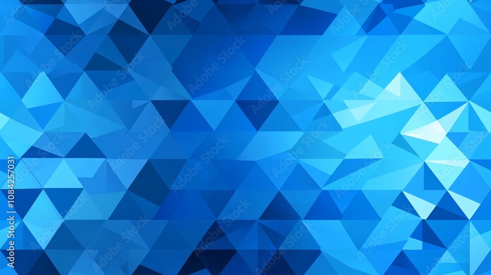 Poster seamless of abstract background consisting of triangle and geometric square shape and light blue sea
