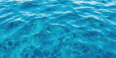 Obraz premium Smooth and vibrant blue sea water texture resembling an abstract painting, aquatic, vibrant
