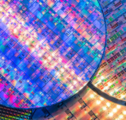 Silicon Wafers and Microcircuits of semiconductor material,used in electronics for the fabrication...