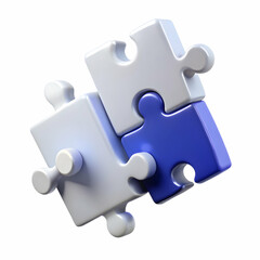 Obraz premium Plain background with puzzle pieces and motivational quotes copy space on top. concept as Plain background featuring puzzle pieces integrated with motivational quotes emphasizing inspiration and teamw