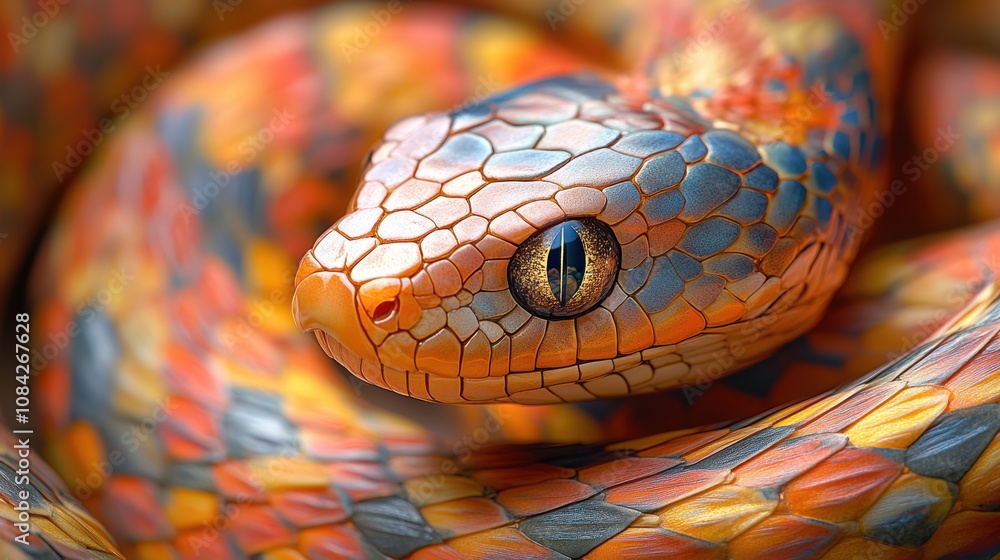 Poster year of the snake fortune-telling, focusing on specific lucky numbers and colors