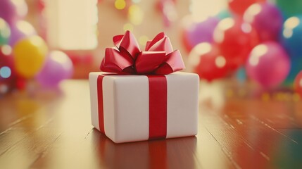 The Gift with Red Bow