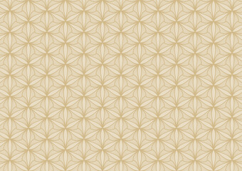 Fototapeta premium Yellow flower line pattern soft art background