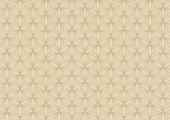 Fototapeta premium Yellow flower line pattern soft art background
