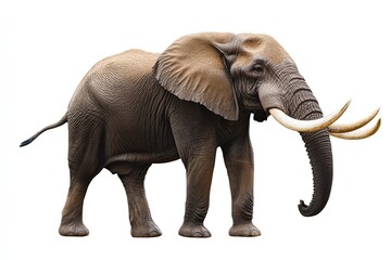Fototapeta premium Elephant isolated on white background. Wildlife, Safari animal