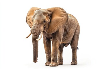 Fototapeta premium Elephant isolated on white background. Wildlife, Safari animal