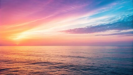 Obraz premium Soft gradient background with abstract blended colors of magenta, blue and orange in a continuous loop, slow motion, gradient, loop, abstract, background