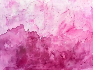 Fototapeta premium Pink abstract watercolor painted background. Texture paper. Handmade.