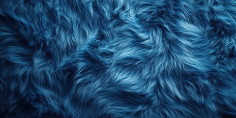 Obraz premium Blue Fur Animal Texture Background Wool Creative Concept Design Copy Space Nature Art Banner Flyer Poster Close Up Illustration Modern63ce5bcaebc7