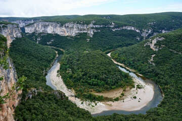 Gorges de l'Ardèche vue depuis le Balcon des Templiers