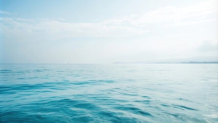 Obraz premium Soft focus watercolor background with gentle blue hues, sky, background, hue, gradient