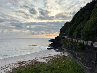Scenic Coastal Road with Dramatic Cliffside and Ocean View