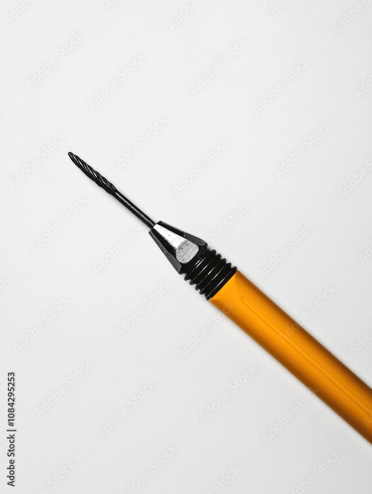 Poster a computer screwdriver icon depicting a sleek design ideal for assembling or repairing electronic de