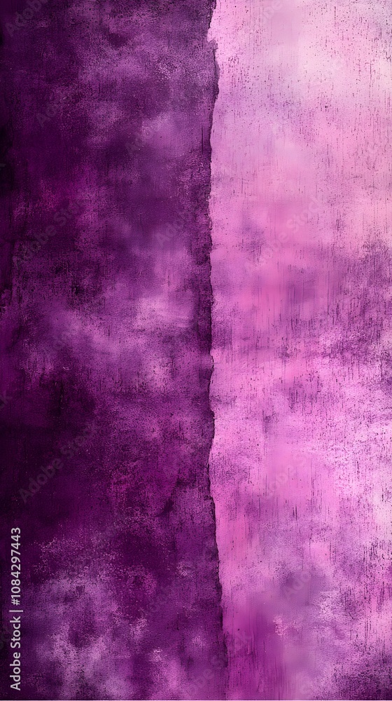 Poster abstract artwork featuring a deep purple and soft pink gradient, creating a captivating blend of col