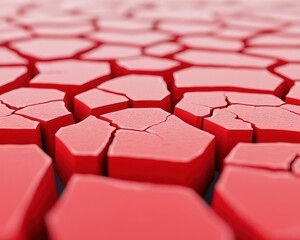 Obraz premium Political sanctions impacting economy, cracked trade routes, disconnected markets, 3D illustration