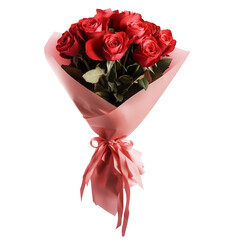 Rose Bouquet isolated on transparent background