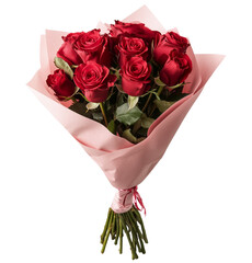Rose Bouquet isolated on transparent background