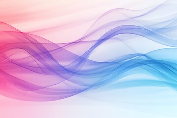 Obraz premium pastel, abstract and smooth flowing lines making blue, pink and purple wave design, artistic texture background