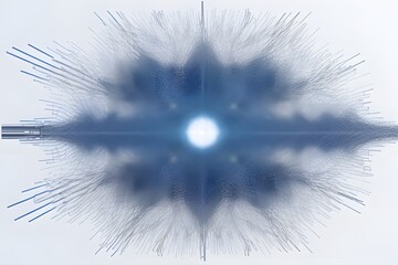 Obraz premium ia generated. explosion of light. abstract background. fractal burst background
