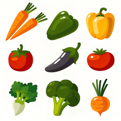 Fototapeta premium set of vegetables